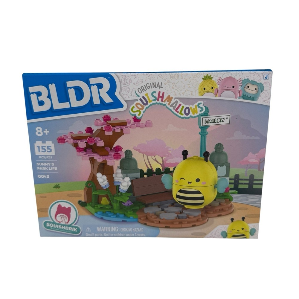 BLDR Squishmallows 155-piece Sunny's Park Life Building Set 0043 NEW Sealed